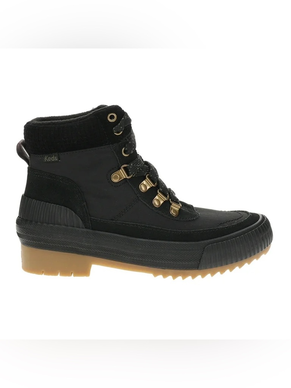 Keds Womens Fielder Boot Black Suede